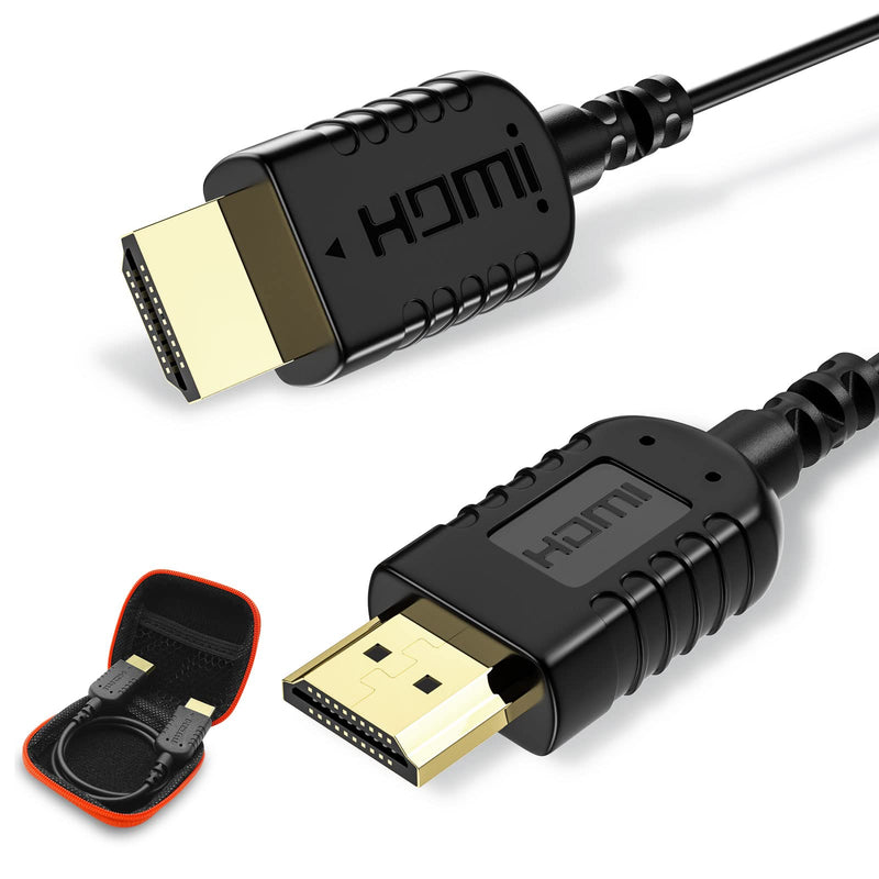 8K HDMI Cable 1.5Ft,FOINNEX Thin HDMI 2.1 Cord Compatible with Xbox X/S,PS4,PS5,Soundbar,Apple TV,Samsung/LG OLED TV,Laptop,Monitor ect 8K