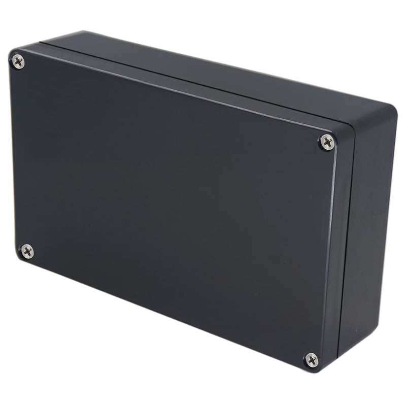 Otdorpatio Project Box IP65 Waterproof Junction Box ABS Plastic Black Electrical Boxes DIY Electronic Project Case Power Enclosure 7.87x4.72x2.2 inch (200x120x56 mm) 7.87"x4.72"x2.2"