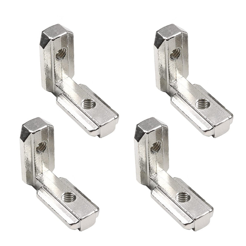 Juvielich Interior Joint Bracket Inside Corner Connector for European Standard Aluminum Extrusion Profile 30 Series,1.46"x1.22"(LxH) 6PCS