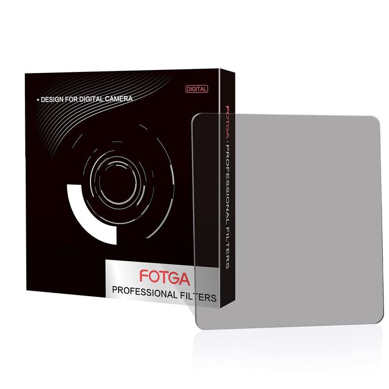 Fotga Pro ND2 4x4 0.3 Glass Neutral Density Filter 1 Stops for 4x4 inch Mattebox Cokin Z Hitech Lee Lens Filter Trays Holder