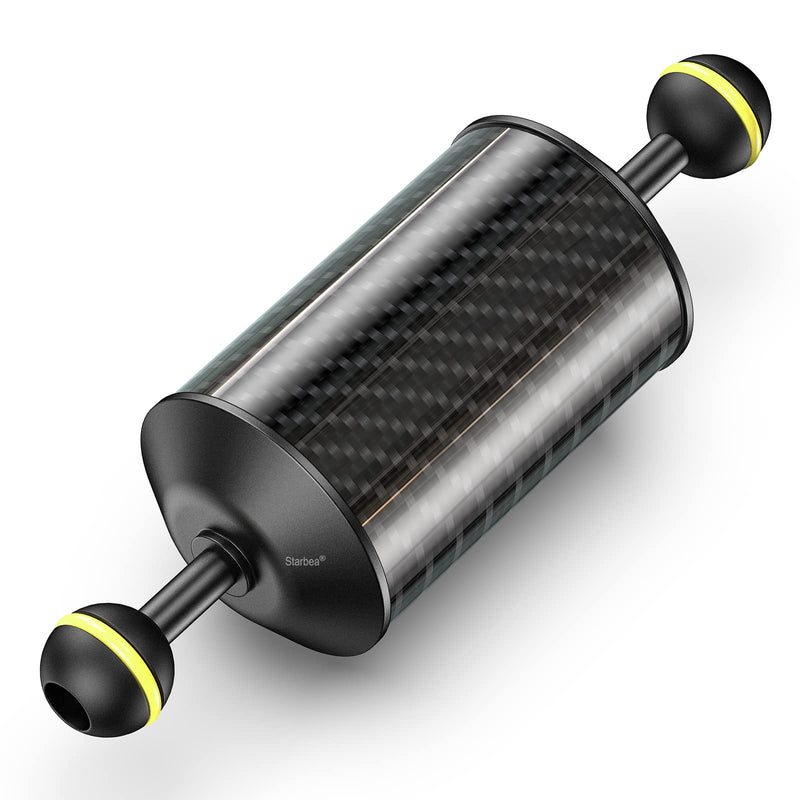 [AUSTRALIA] - Seafrogs Underwater Float Arm 1PCS Carbon Fiber Floating Dual Ball Diving Buoyancy Arm for Underwater Diving Tray Video Light/Strobe (D60mm, 7'', Buoyancy provided 240g) YR-GA-5 