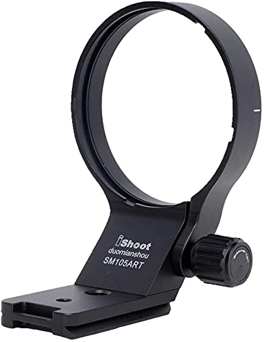 [AUSTRALIA] - Lens Collar Tripod Mount Ring Support Holder BracketCompatible with Sigma 105mm f/1.4 DG HSM Art (EF/FX/FE/L Mount) & Sigma 100-400mm f/5-6.3 DG DN OS (E/L Mount) Lens, Bottom is Arca Fit Plate 
