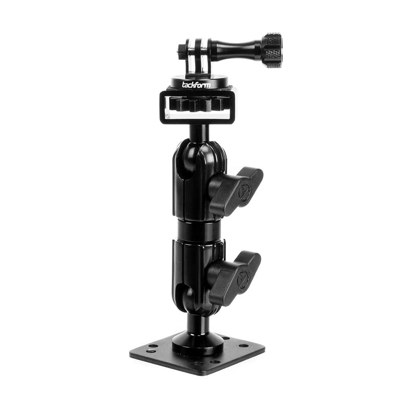 TACKFORM Action Camera Mount Compatible with GoPro with 3.5" Arm and AMPS Mounting Base | 20mm Ball and Socket Joints