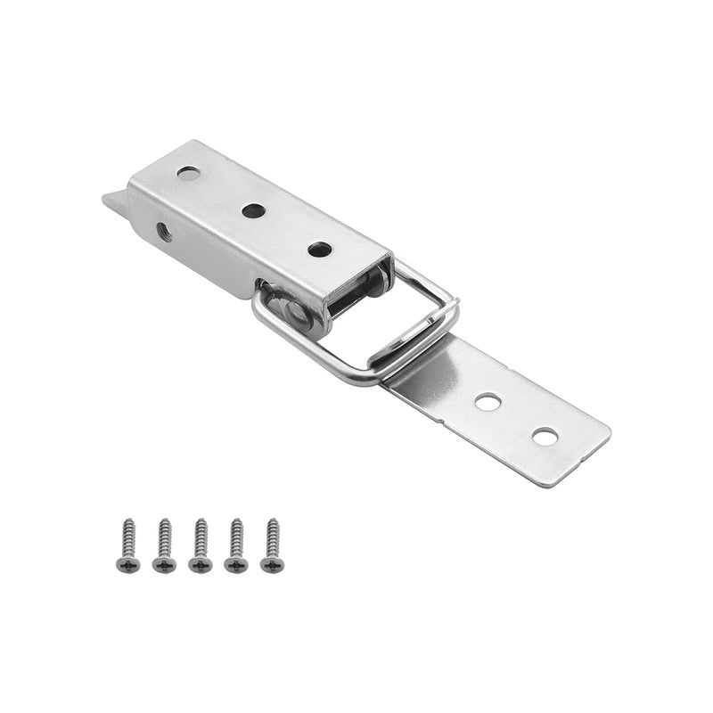 Juvielich 74mm Knob Hasp Locks Twist Keyed Hasp Lock Stainless Steel Safety Hasp Latches Keyed for Small Doors Cabinets File Drawer Lock Freezer Door Lock Silver 2PCS