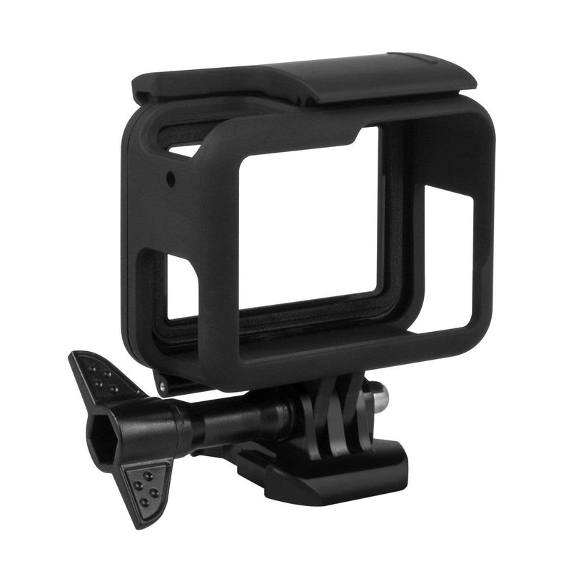 Frame Mount Housing Case Compatible with GoPro Hero7/(2018) 6/5 Housing Border Protective Shell Case Compatible with GoPro Hero(2018) 6/5 Black with Quick Pull Movable Socket and Screw