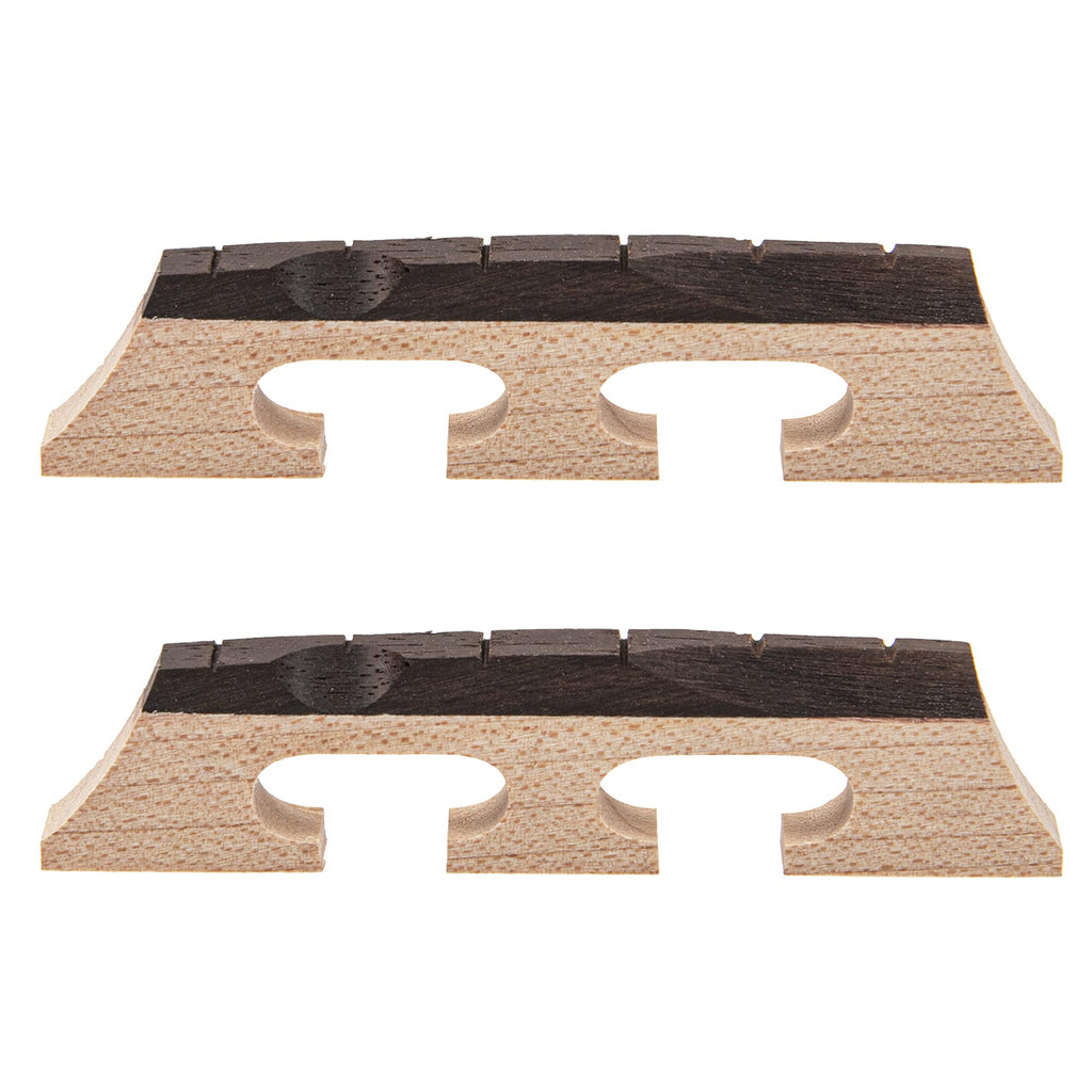 2Pcs Yootones Rosewood Banjo 3-Legged Bridge Compatible with 6 String Banjo Bridge Part