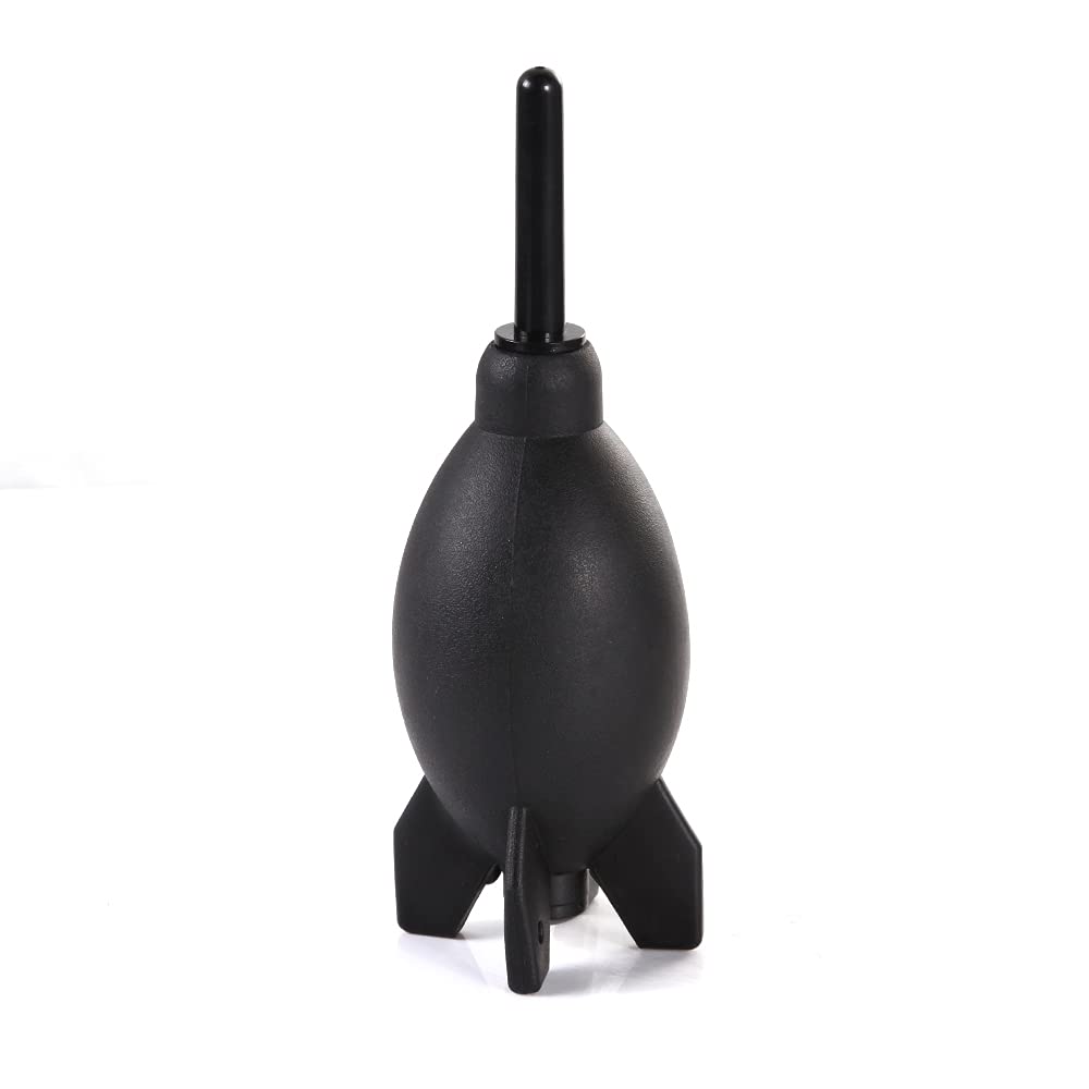 JLWIN 6.6 Inch/16.8cm Rubber Rocket Air Blower Duster Cleaner Dust Cleaning Black for DSLR Camera CCD Lenses Sensors Keyboard