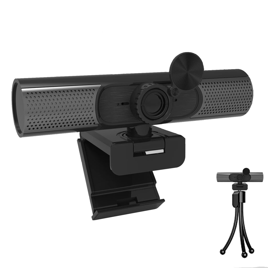 2K Webcam, Autofocus Dual Microphone Webcam with Privacy Cover, 2.0 USB Plug and Play Live Streaming Web Camera for Conferencing,Skype,Zoom