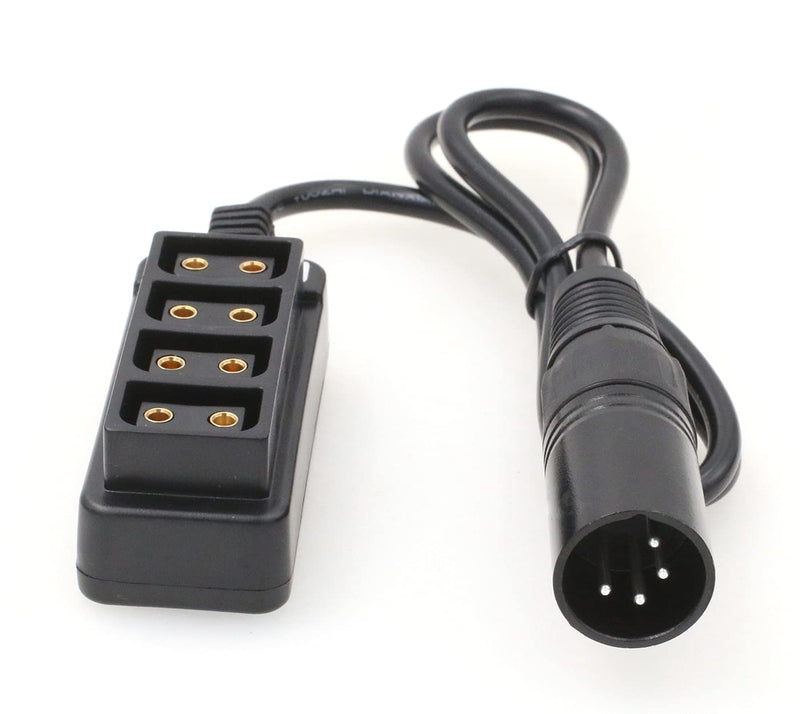 [AUSTRALIA] - ZBLZGP 4Pin XLR to 4 Port Splitter Female Hub Cable for Anton Bauer Battery/RED ARRI Camera 