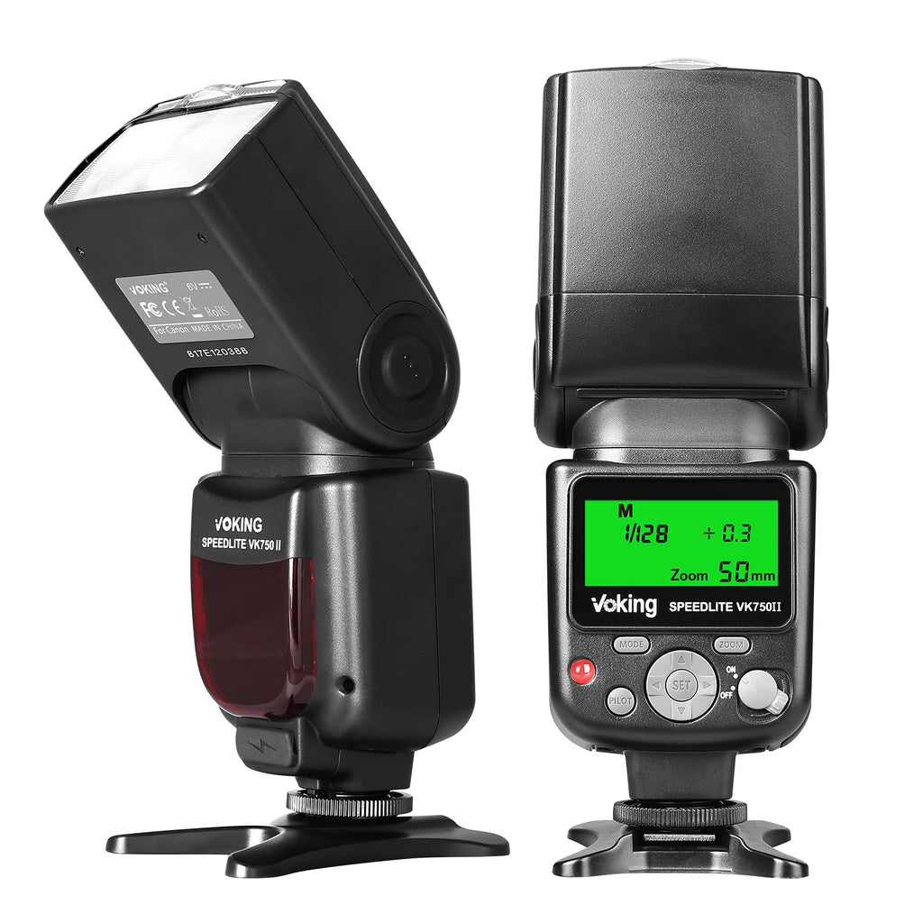 Voking VK750II TTL Camera Speedlite Flash Compatible with Canon EOS 60D 70D 77D 80D 4000D Rebel T7i T6i T6s T6 T5i T5 T4i T3i and Other DSLR Cameras