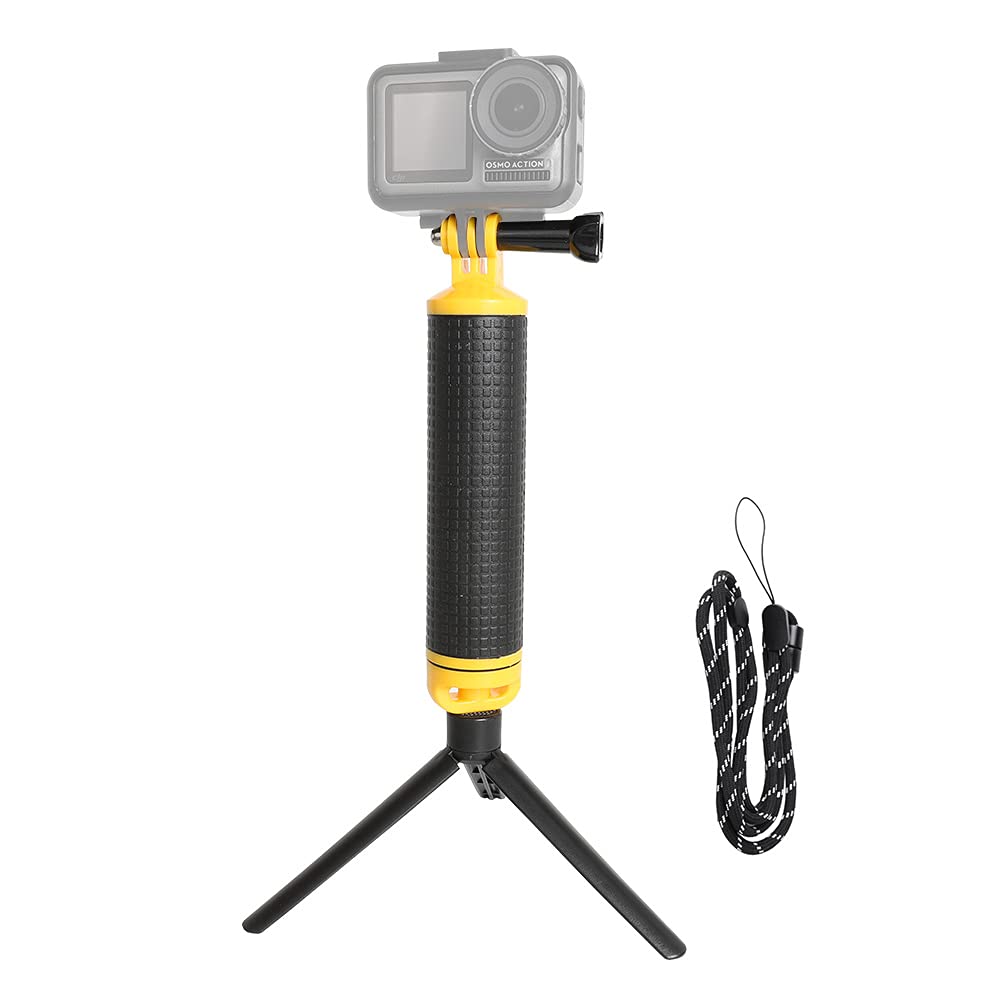 PellKing Floating Hand Grip Handle Monopod Mount Pole with Tripod Accessories Compatible with Gopro Hero 9 8 7 6 5 4 Session Go pro Max and DJI Osmo Action AKASO Sports Cameras