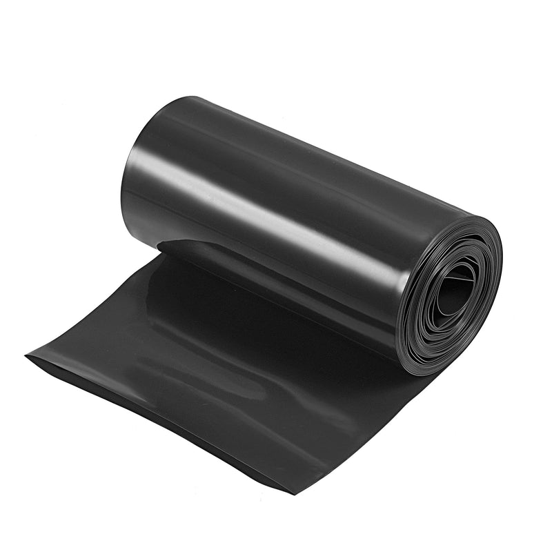 MECCANIXITY Battery Wrap PVC Heat Shrink Tubing 4" Flat Width 13 Feet Black Good Insulation for Battery Pack 13ft
