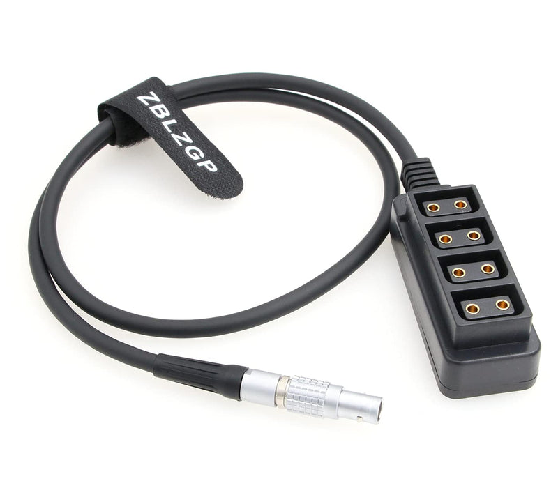 ZBLZGP 0B 2pin Male to 4 D-tap Female Splitter Cable for ARRI RED DSMC2/TILTA