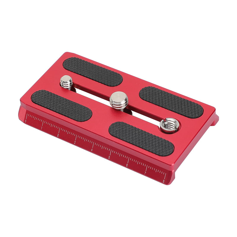 CAMVATE Camera Quick Release Plate with 1/4" & 3/8" Threads Compatible with 577/ 501/ 504/ 701 Tripod(Red) - 2886