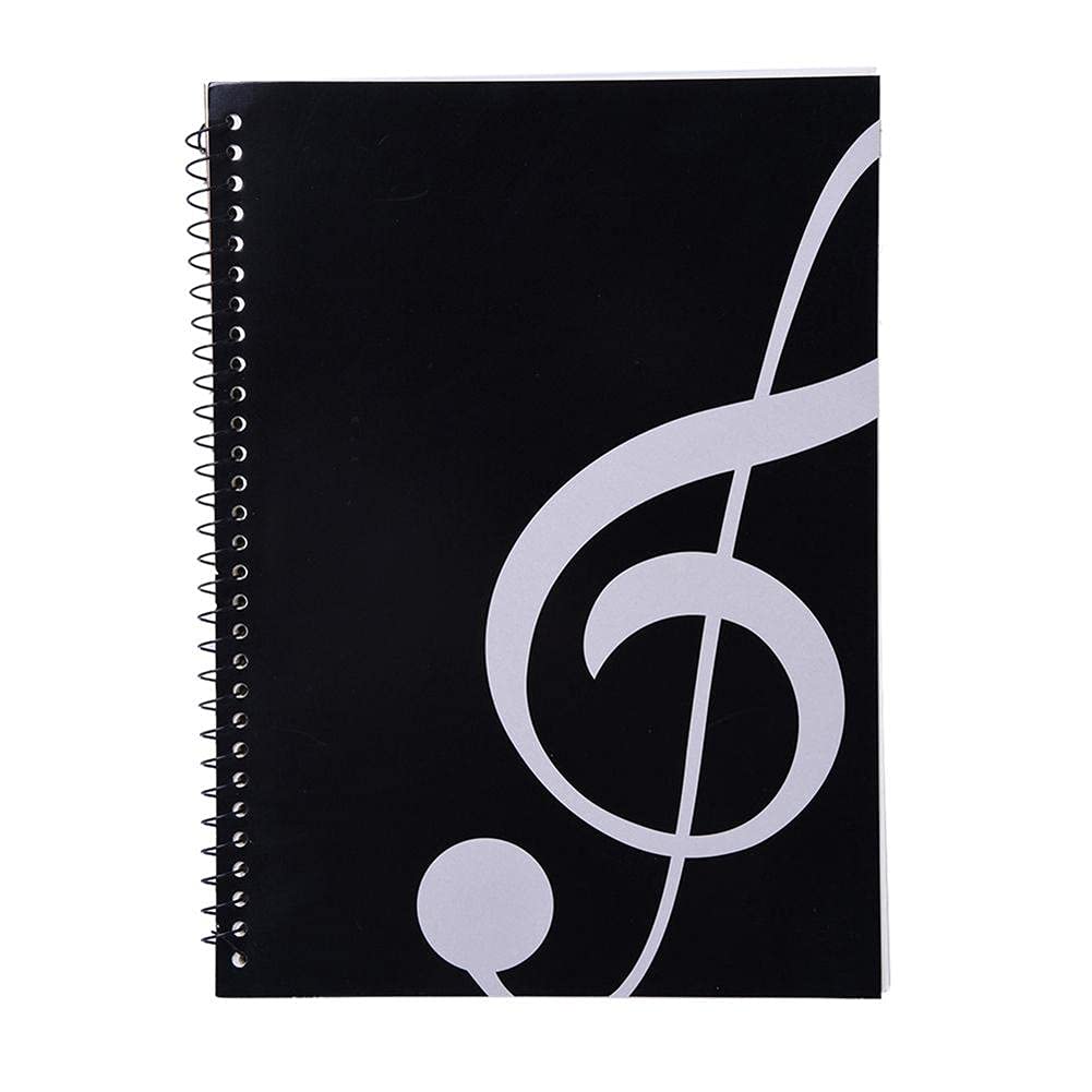 Blank Sheet Music Notebook 50 Pages Music Sheet Spiral Notebook Music Writing Notebook, Piano Note Book Accessories MG-61