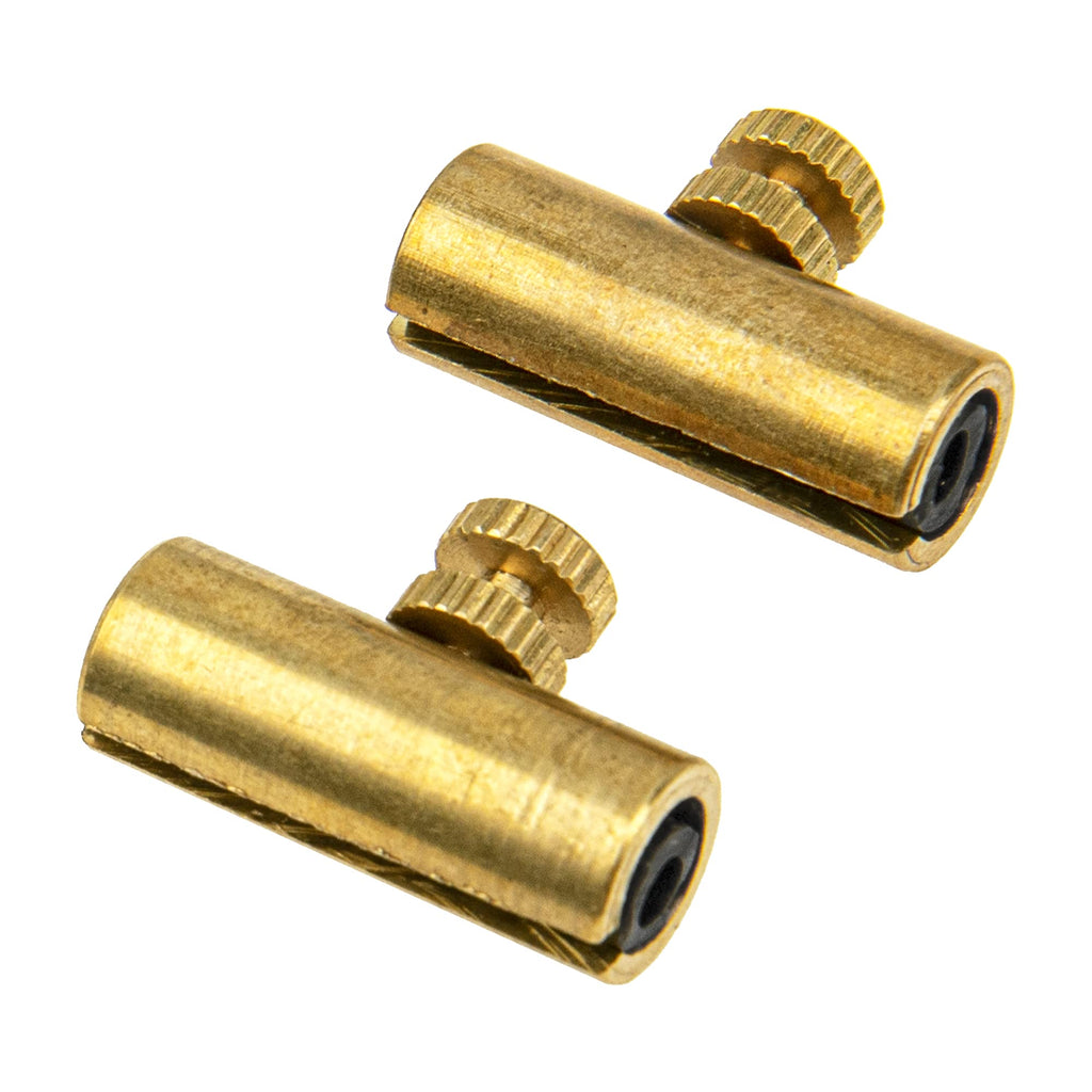 2Pcs Yootones Metal Adjustable Cello Wolf Tone Eliminator Wolf Tone Mute Suppressor Tube Compatible with Cello Mounting Accessories (Gold)