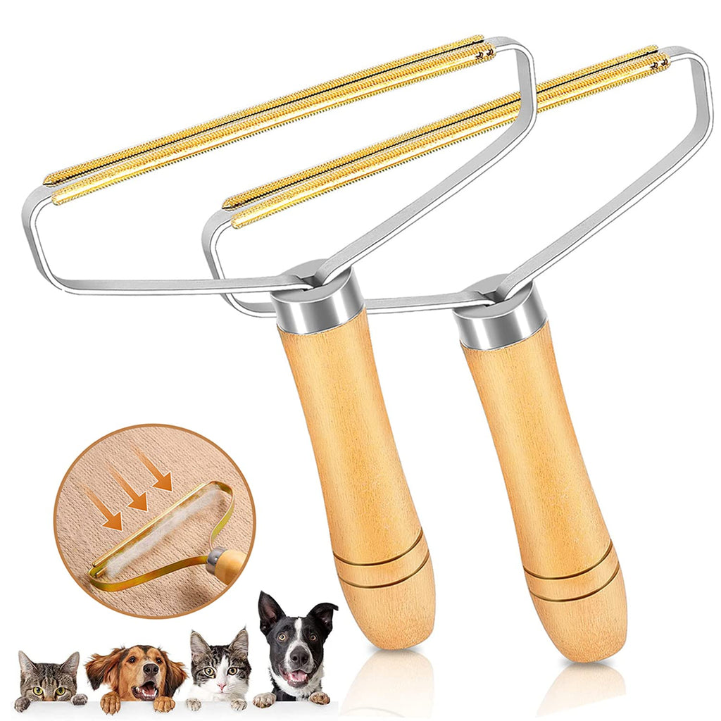 2 Packs Pet Hair Remover, Uproot Cleaner Pro Pet Hair, Lint Cleaner Pro, Portable Lint Remover for Carpet Dog Cat Hair Remover, Lint Scraper Tool