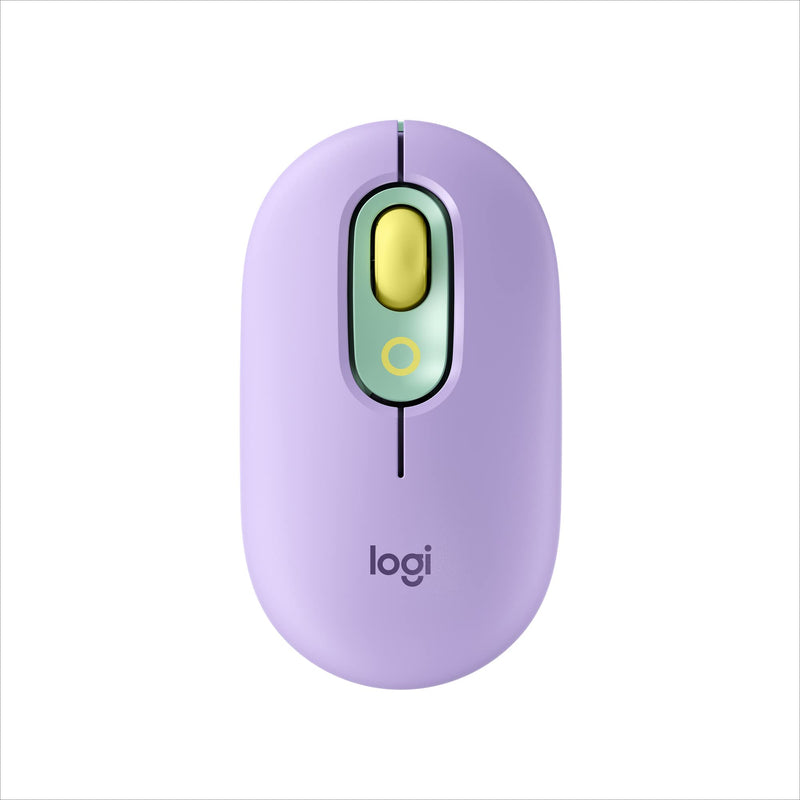 Logitech POP Mouse, Wireless Mouse with Customizable Emojis, SilentTouch Technology, Precision/Speed Scroll, Compact Design, Bluetooth, Multi-Device, OS Compatible - Daydream Mint