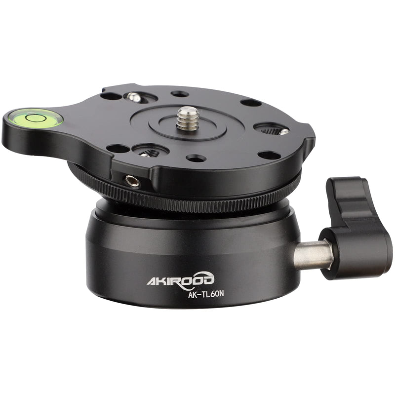 Tripod Leveling Base Half Ball,for Canon Nikon and Other DSLR Cameras Tripods Monopods with Offset Bubble Level with“1/4" 3/8" Thread