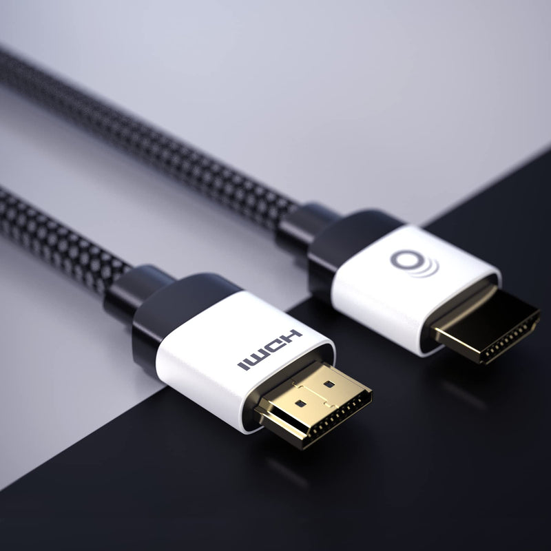 ECHOGEAR Ultra High Speed HDMI 2.1 Cable - Certified 2 Foot Long Cable with Flexible Braided Jacket - Get 4k @ 120Hz On PS5 & Xbox Series X - Supports 8k, HDR, eArc, Dolby Vision, & More