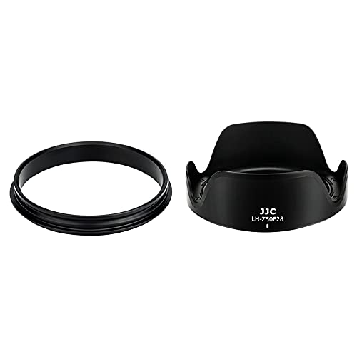 Reversible Tulip Flower Lens Hood Shade for Nikon NIKKOR Z MC 50mm f/2.8 Macro Lens on Camera Z5 Z6 Z6 II Z7 Z7 II Includes an Adapter Ring & Available to Attach 46mm Filter/Lens Cap Replace Nikon HN-41 for MC 50mm f2.8 Lens