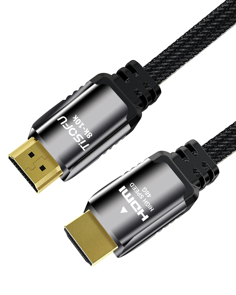 HDMI Cable 8K 4k 3ft - Certified Hdmi 2.1 48gbps Ultra High Speed Hdmi Cables Premium Braided 8K@60Hz 4K@120hz Dolby Vision ARC eARC Cl3 Rated HDR HDCP 2.2&2.3