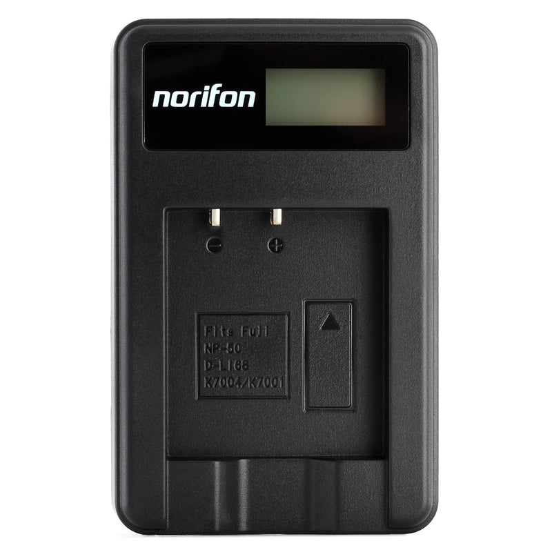 NP-50 LCD USB Charger for Fujifilm FinePix F200EXR, F300EXR, F500EXR, F550EXR, F660EXR, F750EXR, F770EXR, F800EXR, F80EXR, F850EXR, F900EXR, X10, X20, XP100, XP150, XP170, XP200 Camera and More