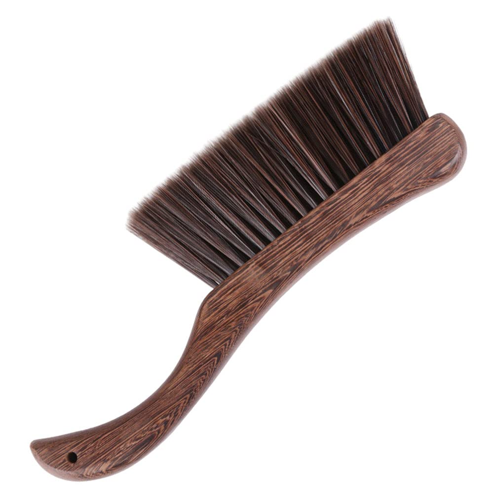 MILISTEN Guzheng Cleaning Brush Musical Instrument Cleaning Brush Soft Wood Handle Brush ( Coffee )