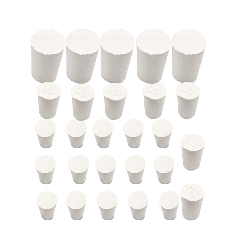 [AUSTRALIA] - Dielianyi 27PCS Rubber Stopper for Salt and Pepper Shakers, Ceramics Piggy Bank 3 Sizes Replacement Round Rubber Stoppers, Rubber Hole Plug, Rubber Insert Salt Pepper Shaker Jars Jugs Crafts Holes 
