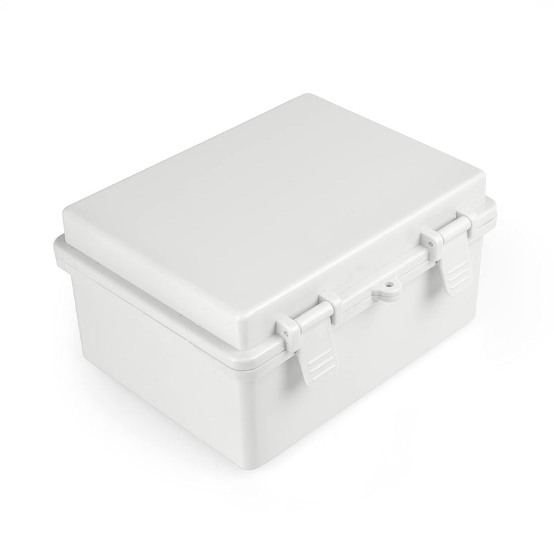 Outdoor Electrical Junction Box - 9 x 7 Inch Dustproof Waterproof Plastic Universal Durable Hinged Project Enclosure 9 x 7 x 4in