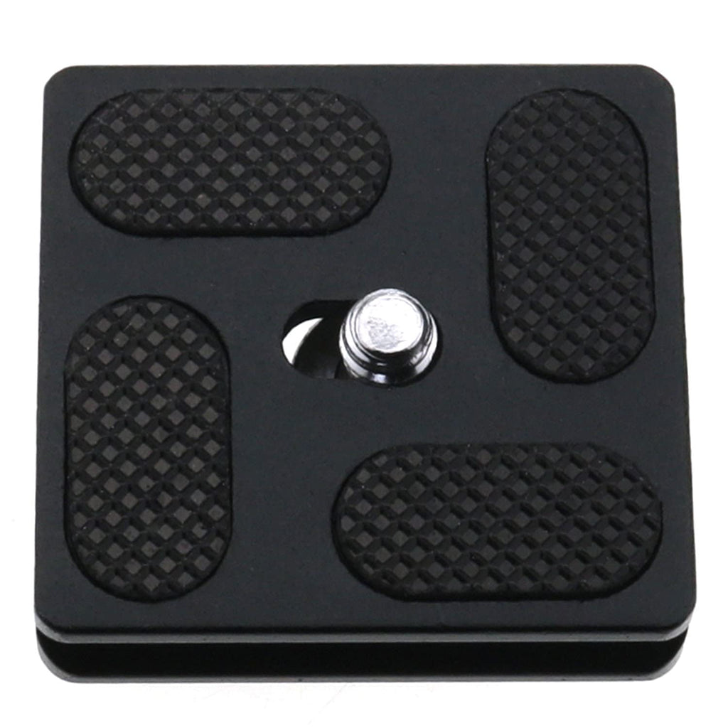 ZCZQC Release Plate 40mm Quick Release Plate with 1/4" Screw Mount Black Tripod Mount Plate for DSLR Camera Tripod Ball Head (PU40)