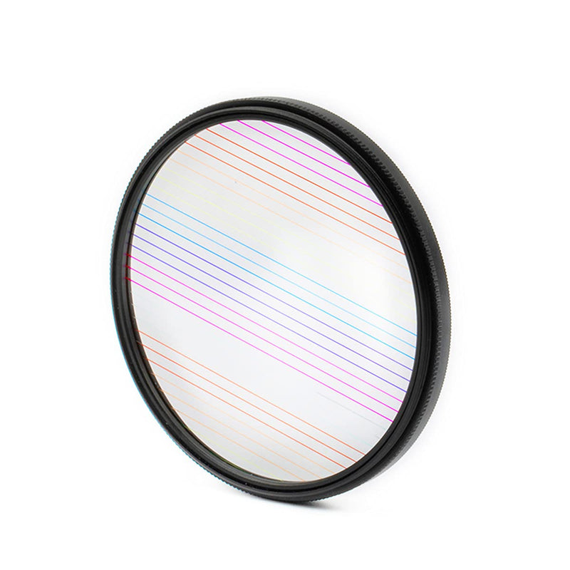 KOGJAERS Lens Filter 77mm Rainbow Flare Starlight Filter Effect Special Effects Filter Photography Filter Accessories Rainbow linear flares