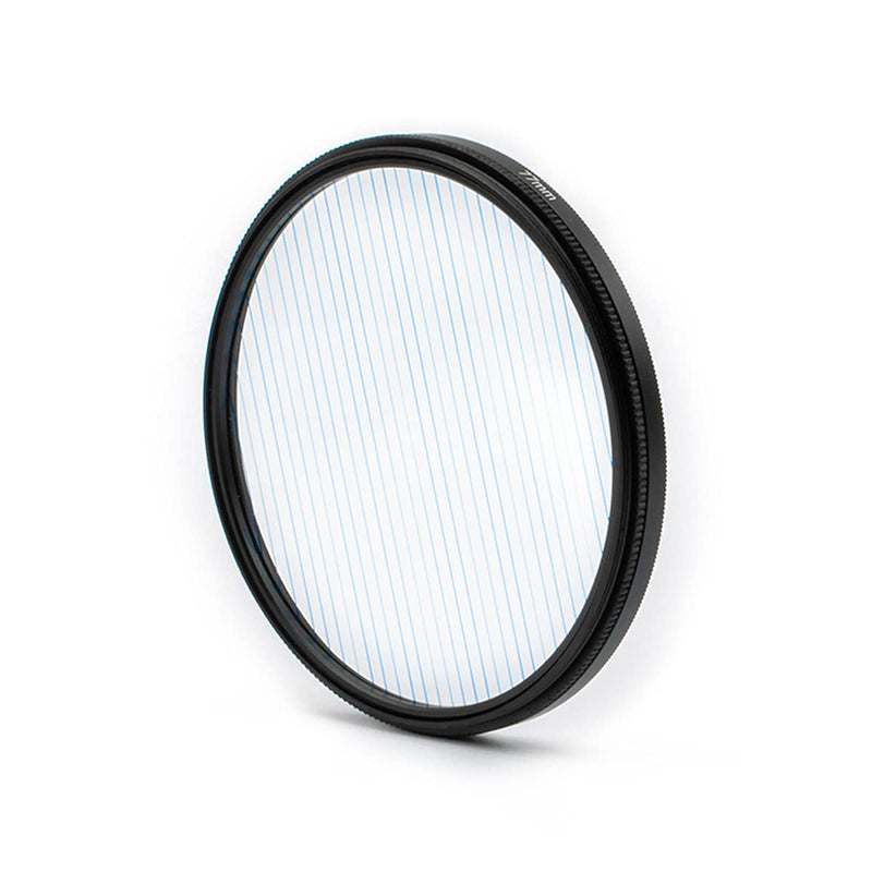 KOGJAERS Lens Filter 77mm Blue Stripe Filter Effect Special Effects Filter Photography Filter Accessories Blue linear flares