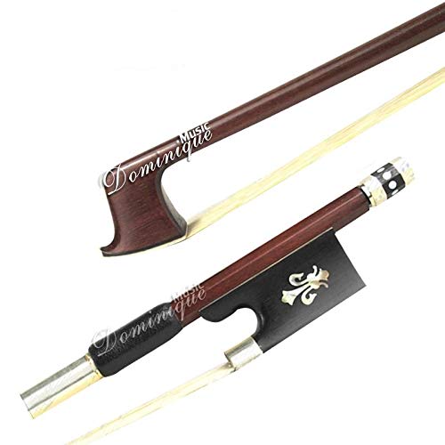 New D Z Strad Violin Bow - Model 202 - Brazilwood Bow with Ebony Fleur-de-Lis Frog 1/2 - Size