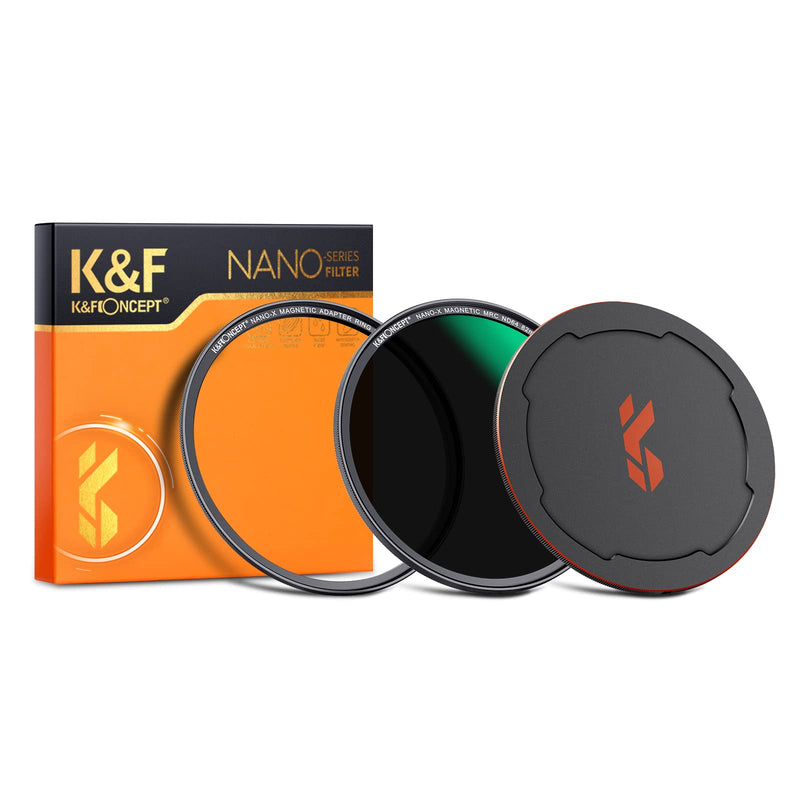 K&F Concept 52mm Magnetic Quick Swap System ND64 Lens Filter (6-Stop Fixed Neutral Density Filter) Hydrophobic with 28 Multi-Layer Coatings for Camera Lens