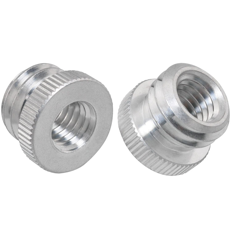 LUORNG 2PCS 3/8'' Female to 5/8'' Male Threaded Screw Adapter for Microphone Stand Mount Tripod Laser Level Bosch Adapter
