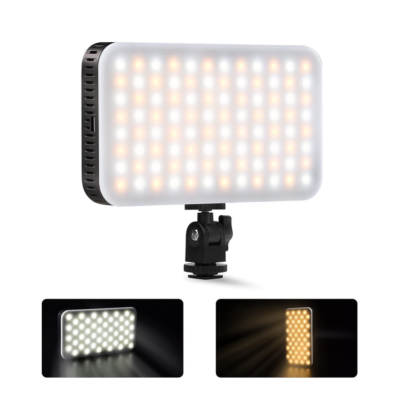 ORDRO LED Video Light Panel for Photography Adjustable Brightness and Color Temperature 2700~6500K CRI 95+ with Hot Shoe Camera Fill Light for Cameras