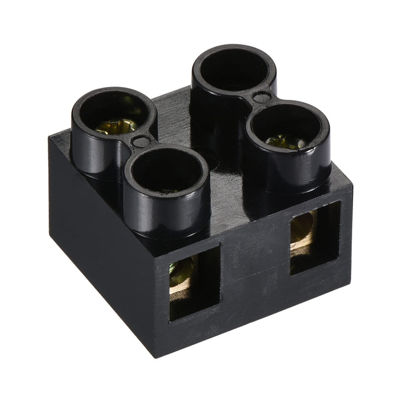 MECCANIXITY Terminal Block 500V 20A Dual Row 2 Positions Screw Electric Barrier Strip 10Pcs