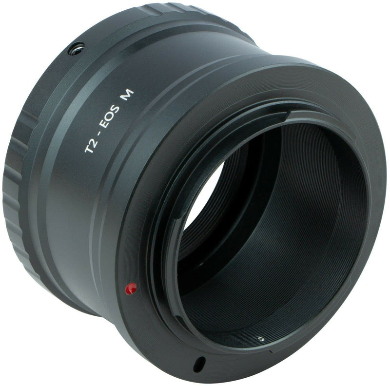 JINTU Lens Adapter Ring T2 T-Mount Telephoto Lens Converter for EOS M EF-M M2 M3 M6 M10 M50 M100 Mirrorless Camera Body for Canon E mount Mirrorless