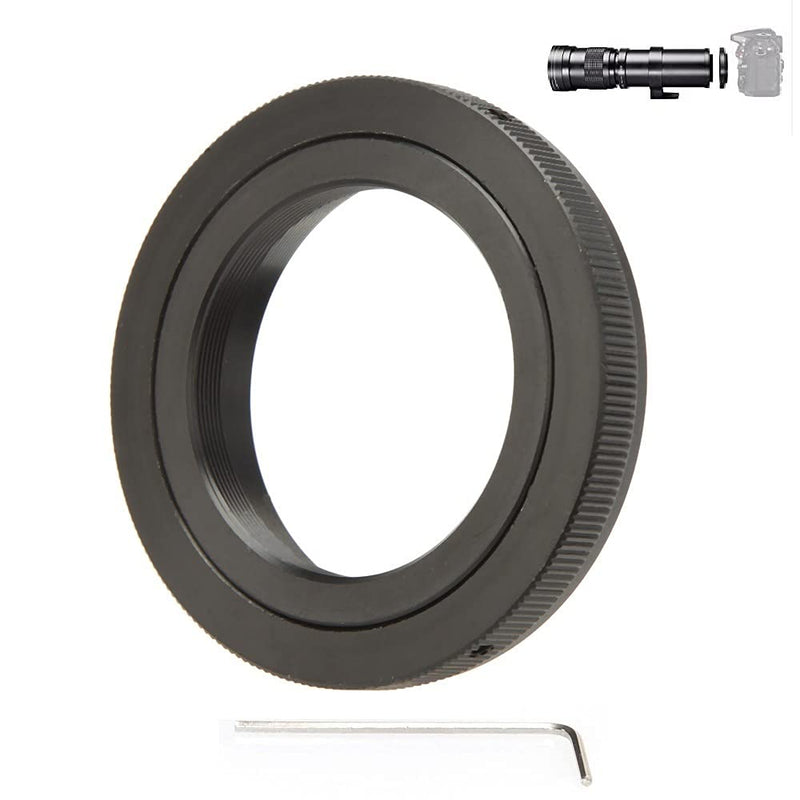 JINTU T Mount T2 T-Ring Adapter Telephoto Lens Adapter Ring Compatible with Nikon SLR Cameras D90 D780 D3000 D3100 D3200 D3300 D3400 D5100 D5200 D5500 D5600 D7000 D7100 D7200 D7500 D750 D800 D850 T2 for Nikon DSLR