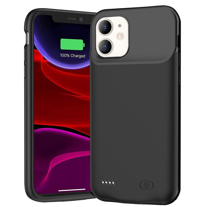 Battery Case for iPhone 11, Newest 7000mAh Slim Portable Protective Charging case Compatible with iPhone 11 (6.1 inch) Rechargeable Battery Pack Charger Case (Black) Black