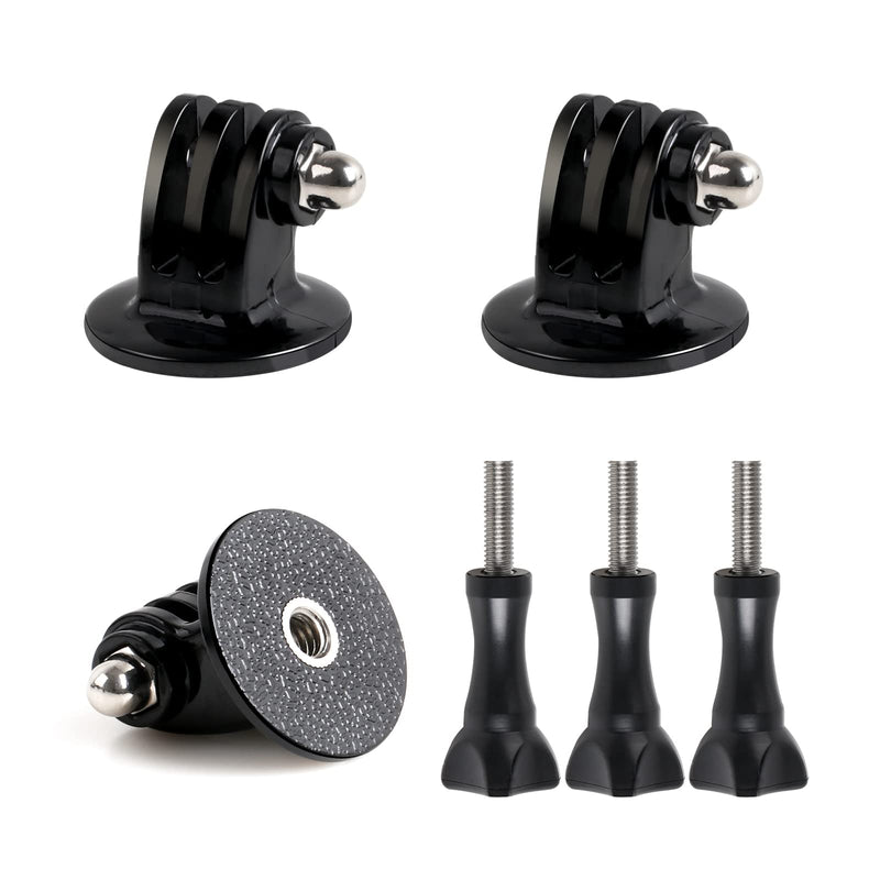 HSU Tripod/Monopod Mount with Thumbscrew for GoPro Hero 10, 9, 8, 7, 6, 5, 4, 3+, 3, 2, 1 HD, AKASO Campark Sjcam Xiaoyi and Other Action Cameras (6pcs)