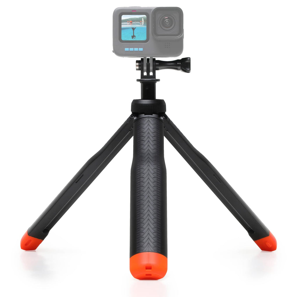 SOONSUN 4-in-1 Floating Selfie Stick for GoPro Hero 10, 9, 8, 7, 6, 5, 4, 3, Max, Fusion, Session, DJI OSMO, AKASO, Insta360, Cell Phone - Use as Floating Handle, Extendable Monopod, Hand Grip, Tripod