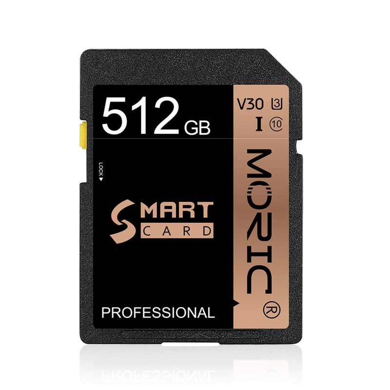 512GB SD Card Memory Card Fast Speed Security Digital Flash Memory Card Class 10 for Camera,Videographers&Vloggers and SD Card Compatible Devices(512GB)