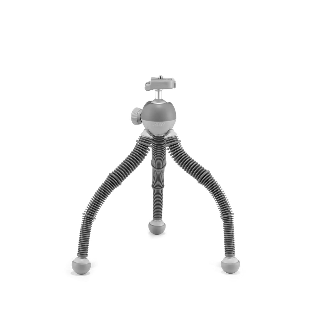 JOBY PodZilla Large Flexible Tripod with Ball Head Included, for Compact Mirrorless Cameras or Devices up to 2.5kg, Gray, JB01661-BWW
