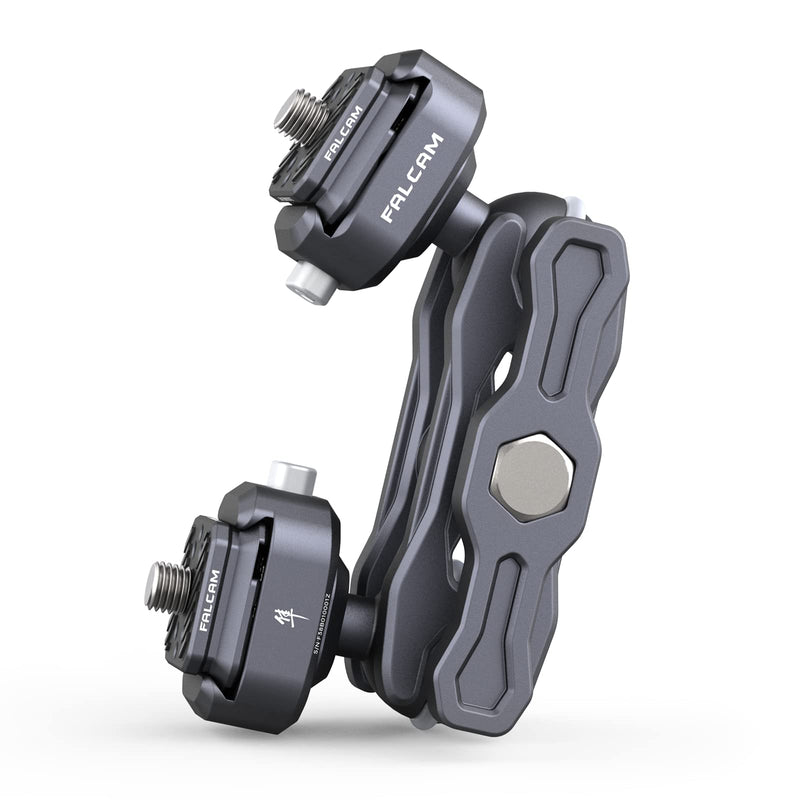 [AUSTRALIA] - FALCAM F22 Dual Quick Release Articulating Magic Arm Kit, Camera Mounting Adapter w/ Double Ballheads, Aluminum Camera Accessory Kit for Filmmaker&Photographer, Fits for Sony Canon DSLR Monitor Webcam F22 Dual QR Magic Arm 