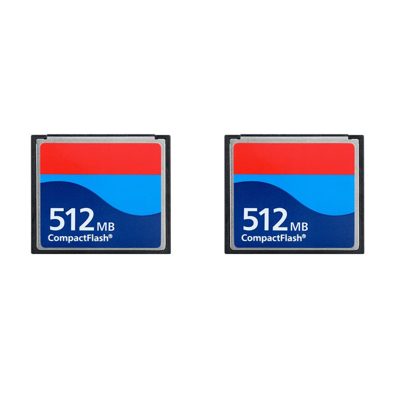 Two Pack 512MB CompactFlash Memory Card Digital Camera Card Industrial Grade Card