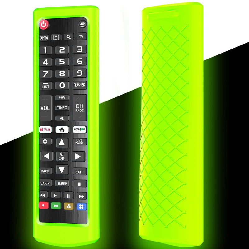 Case for LG TV Remotes, Remote Cover for LG Smart TV Remote Control AKB75095307 AKB75375604 AKB74915305 Original, Replacement Silicone Skin Sleeve Glow in The Dark Green