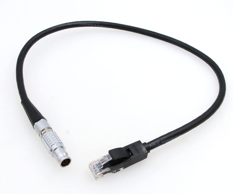 ZBLZGP 1B 10 Pin to Cat5e Ethernet Cable for COLR and ARRI Alexa Mini Camera Straight 10 pin