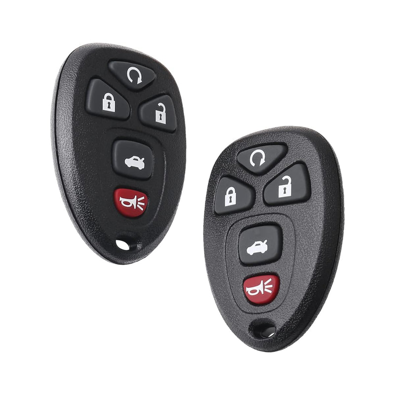 OCESTORE 2Pcs Car Key Fob Keyless Entry Remote KOBGT04A 5-btn Compatible with Lacrosse Cobalt Malibu G5 G6 Grand Prix Aura Sky 22733524